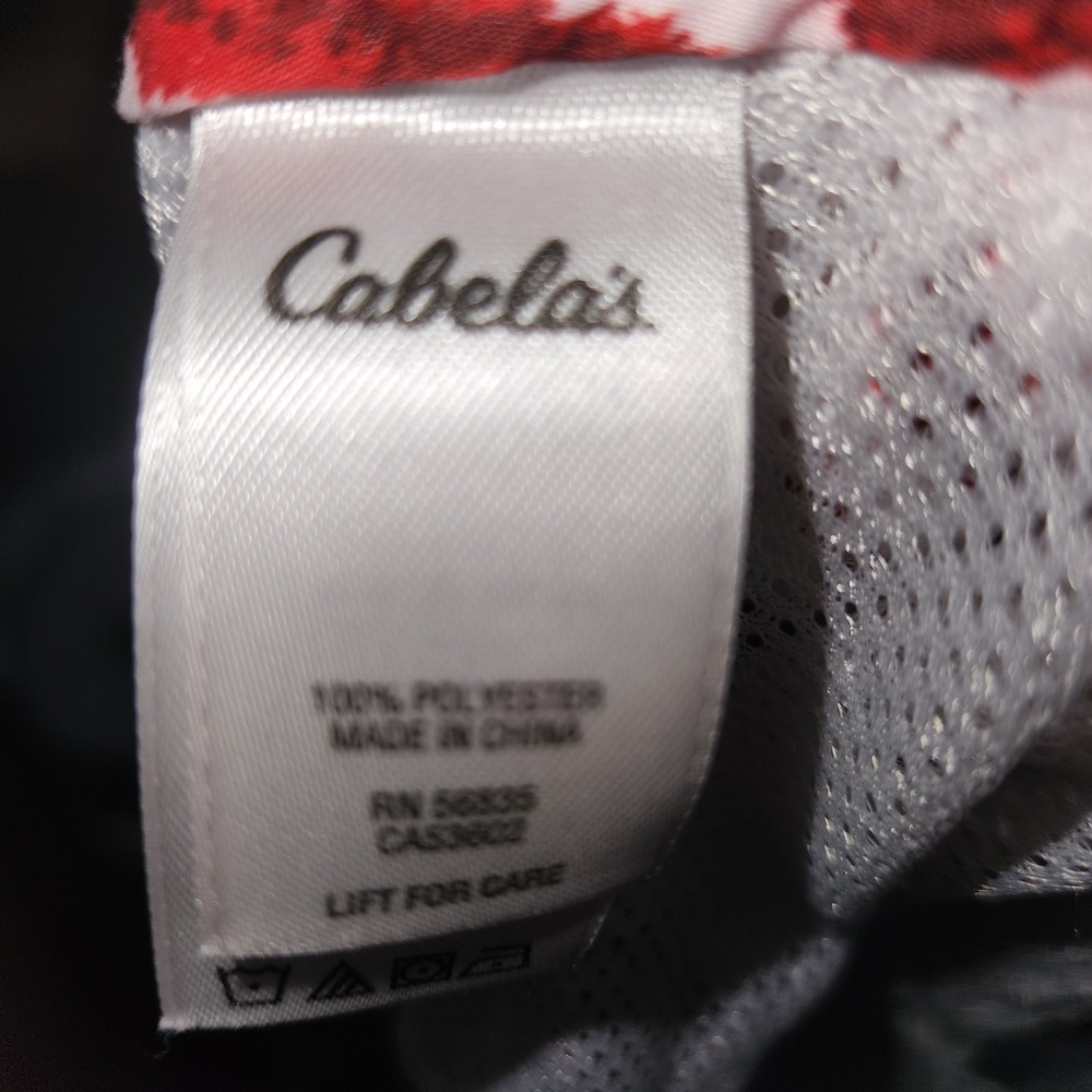 Cabela's‎ Mens L Red Blue American Flag Patriotic Cargo Board Short Swim Trunk L - Picture 7 of 7